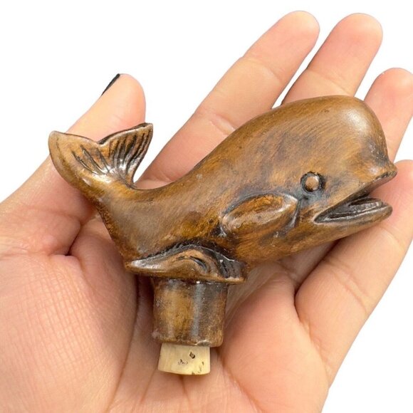 Vintage Whale SeaWorld Set Salt Pepper Shakers Treasure Craft Made USA Ceramic - Picture 7 of 12